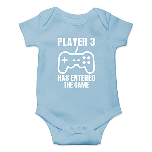 Body Neonato Bianco Player 3 Has Entered - Bianco In Cotone 170gr Stampato Body Fashion Player