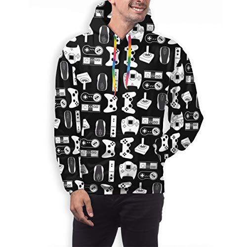 Novelty Hoodies with Mountainous Pockets for Boys Mens, Video Sport