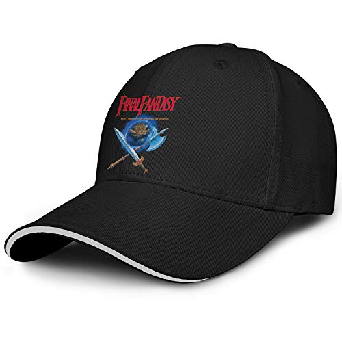 Womens Mens Baseball Cap Adorable Adjustable FinalFantasyNESBoxArt