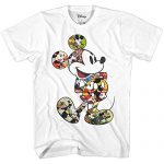 Mickey Mouse Scene Me Vintage Classic Disneyland World Men’s Grownup Graphic T-Shirt (White, Dinky)