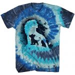 Disney Lion King Future King Africa Simba Mufasa Tie Dye Disneyland World Tee Grownup Males’s Graphic T-Shirt Attire (Black, Medium)