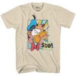 Donald Duck Pop Offended Classic Vintage Disneyland World Men’s Grownup T-Shirt (Putty, Enormous)