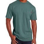 Dickie’s Males’s Brief Sleeve Heavyweight Crew Neck Pocket T-Shirt, Lincoln Inexperienced, X-Enormous