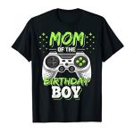 Mother of the Birthday Boy Matching Video Gamer Birthday Occasion T-Shirt
