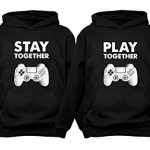 Matching Couple Hoodies Disclose Play Collectively Maintain Collectively Silly Gamer Valentine Maintain Shadowy Gigantic/Play Shadowy Gigantic