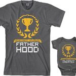 Threadrock Success Unlocked Child Bodysuit & Males’s T-Shirt Matching Station (Child: 12M, Charcoal|Males’s: L, Charcoal)