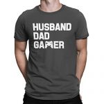 SpiritForged Apparel Husband Dad Gamer – Father’s Day Males’s T-Shirt, Charcoal 2XL