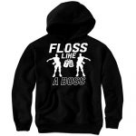 Floss Like a Boss Backpack Dance Gamer Gaming Hoodie Sweatshirt & Stickers (Shadowy X-Favorable)
