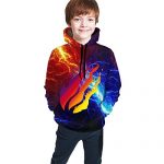 C-Emily Children’s 3D Printed Preston fireplace Nation Playz Gamer Flame Pullover Hoodie Sweatshirt for Boys/Girls/Teen/Miniature one’s