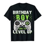 Birthday Boy Time to Level Up Video Game Birthday Gift Boys T-Shirt