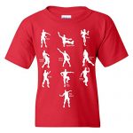 Emote Dances – Humorous Childhood T Shirt – Medium – Red