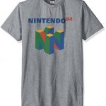 Nintendo Men’s N64 Logo Short Sleeve T-Shirt, Top price Athletic Heather, Puny