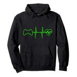 Droll Typical Gamer Heartbeat Teen Boy Gifts Video Game Pullover Hoodie