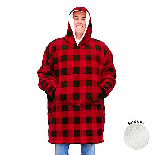THE COMFY Fresh Oversized Microfiber & Sherpa Wearable Blanket, Seen