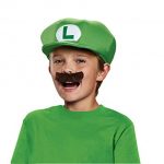 Nintendo Immense Mario Brothers Luigi Child Hat and Mustache, One Size Child
