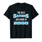 Gift for 20 Year Weak: Video Gamer 2000 twentieth Birthday T-Shirt