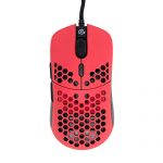 Gwolves Hati 2020 Version Extremely Gentle-weight Honeycomb Originate Wired Gaming Mouse 3360 Sensor – PTFE Skates – 6 Buttons – Totally 61G (Faze Red)