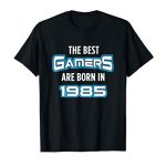 Gift for 35 Year Stale: Video Gamer 1985 Thirty fifth Birthday T-Shirt