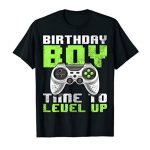Birthday Boy Time to Level Up Video Game Birthday Reward Boys T-Shirt