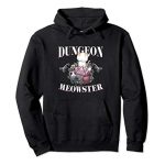 Dungeon Meowster Comic DnD Gamer Cat Lover D20 Pullover Hoodie