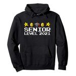 Class of 2021 Senior Retro Video Sport Graduating Gamer Pullover Hoodie