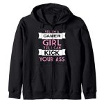 Yes I’m A Gamer Girl Laughable Gamer Reward Zip Hoodie