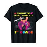 Quarantine Stage Full Relieve To College 1st Grade Gamer T-Shirt