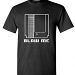 Cartridge Blow ME Vintage Retro 8-bit Gamer – Mens Cotton T-Shirt, XL, Shadowy