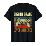 Traditional 8th Grade Level Unlocked Gamer Gift Abet To College T-Shirt