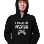 Tstars – I Paused My Game to Be Right here Comic Reward for Gamer Formative years Hoodie Medium Unlit