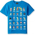 Nintendo Huge Boys Pixel 9 Solid Graphic T-shirt, Turquoise, YL