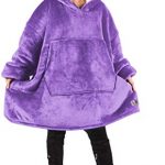 Catalonia Outsized Hoodie Blanket Sweatshirt,Colossal Soft Warm Cushy Sherpa Big Pullover with Colossal Entrance Pocket,for Adults Men Ladies folk Teenagers Early life,Crimson