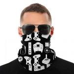 LELEMATE Face Masks Scarf Sad Video Game Weapon Humorous Gamer Outdoors Bandana Washable Head Wear Summer season Neck Gaiter Multi-Reason Balaclava for Girls Men Teens Boy Girl Dirt Gala’s Sports Tenting Fishing,