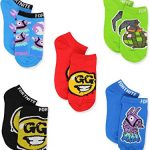 Fortnite Colossal Sign Low Reduce Socks, 5 Pair Pack, Multi, 9-11 Boys (Shoe 4-10)