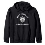 Fabricate no longer Apprehension I Hang a Notion Nerdy RPG Gamer Reward D20 Dice Fail Zip Hoodie