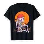 Halloween Shirt Males Boys Gamer Reward Skeleton Shirt for Boys T-Shirt