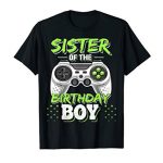 Sister of the Birthday Boy Matching Video Game Birthday Gift T-Shirt