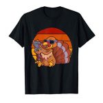 Gamer Turkey Thanksgiving Shirt Boys Men Gaming Reward Pumpkin T-Shirt