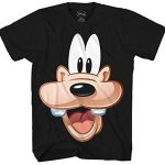 Goofy Face Disney Droll Costume Humor Graphic Males’s Grownup T-shirt Tee (Medium)