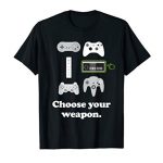 Prefer Your Weapon Mens Boys Silly Gaming Video Gamer T-Shirt