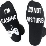 Raise out No longer Disturb Gaming Socks, Silly Cotton Novelty Gamer Socks Gifts for Young of us Teen Boys Mens Womens Game Lovers