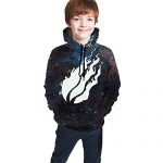 C-Emily Kids’s 3D Printed Preston Fireplace Nation Playz Gamer Flame Pullover Hoodie Sweatshirt for Boys/Ladies/Teen/Slight one’s M(10-12)