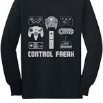 Video Sport Regulate Freak Gaming Silly Gamer Childhood Young of us Long Sleeve T-Shirt Medium Sad