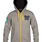 JINX Overwatch Final Winston Zip-Up Hoodie, Grey, X-Gargantuan