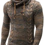 COOFANDY Men’s Cotton Pullover Hoodies High Neck Sweater Halloween Christmas