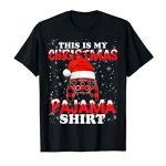 Gamer Silly Video Sport Controller Santa Hat Christmas Gaming T-Shirt