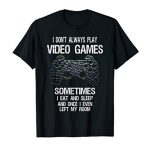 I Create no longer Continuously Play Video Games Humorous Gamer Reward Boys Kids T-Shirt