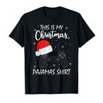 This Is My Christmas Pajama Gamer Santa Hat Video Recreation Reward T-Shirt