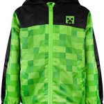 Minecraft Boy’s Hooded Jacket, Green, 7-8 Years