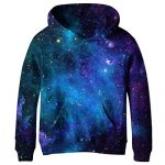 SAYM Teen Boys’ Galaxy Fleece Sweatshirts Pocket Pullover Hoodies 4-16Y NO3 M